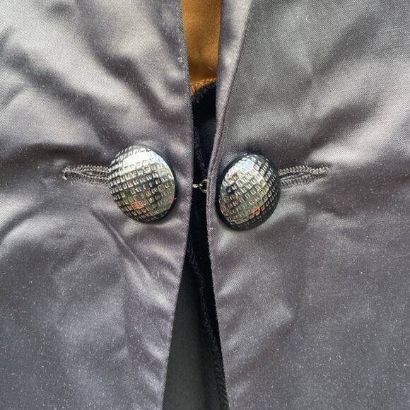 Black Evening Coat by Petrunia - Picture 3 of 7